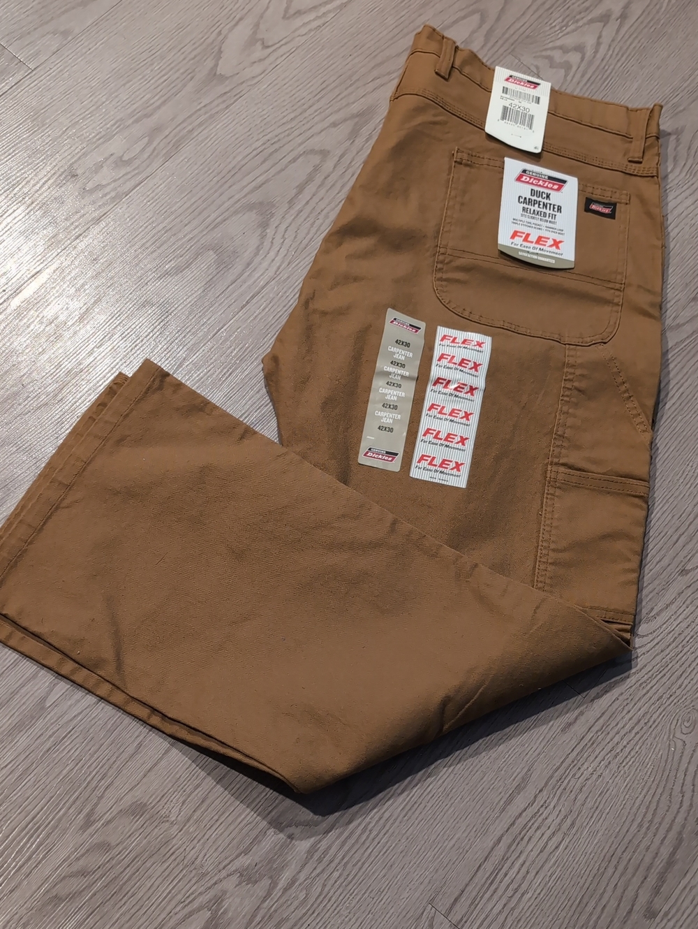 Dickies Men’s Duck Carpenter Pants - Tan/Brown